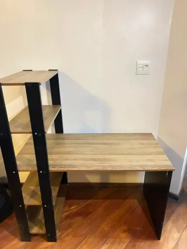 Escrivaninha 120x63cm Pinho com Preto MDP
