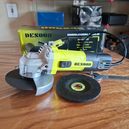 Esmerilhadeira Angular Elétrica 127V mais 2 Discos Produto Novo