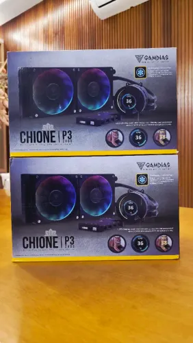 Water Cooler Gamdias Chione P3 240U Preto Display LCD GIF Temperatura