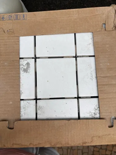 Revestimento de parede pastilha Portobello branco 