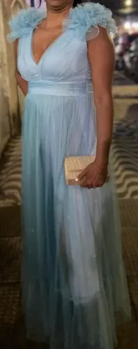 VESTIDO AZUL  SERENITY ELEGANTE
