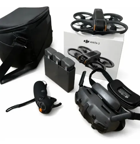 Avata 2 Combo Fly More 3 Baterias Google 3 + Bolsa Original DJI