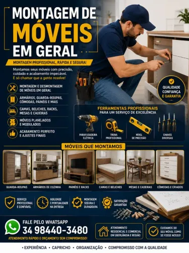Montador de Móveis em Uberlândia.