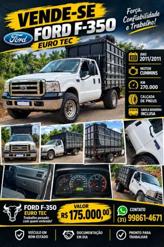 Ford F-350 3.9 Cummins Turbo Diesel Mec. 2011