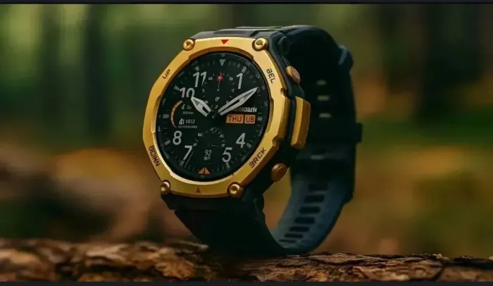 Smartwatch amazfit t rex três pró Gold 48 mm 