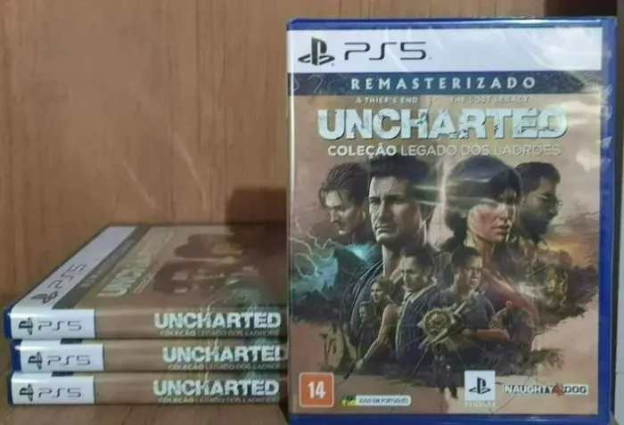 Uncharted ps5 coleção novo lacrado aceito cartão e analiso trocas