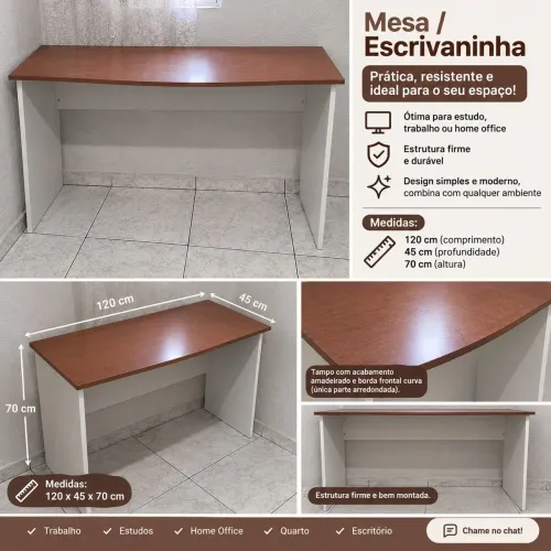 ? Mesa / Escrivaninha - 120 × 45 × 70 cm