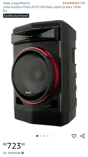 Caixa acústica Philco PCX7100