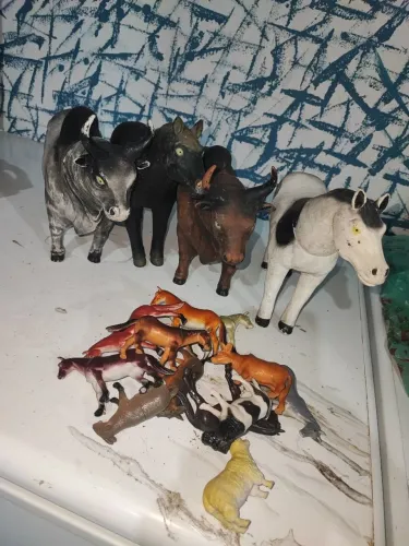 Decoração de cavalo/boy de borracha/plástico 