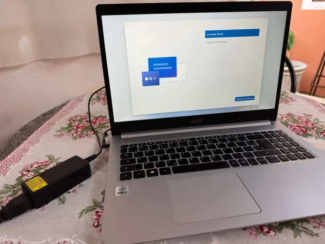 Notebook I5 10gen + 8gb RAM + 256gb SSD Nvme 