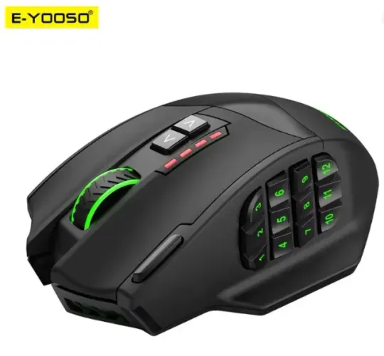 Mouse sem fio para jogos 16000 DPI 16 botões mouse óptico