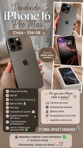 VENDO IPHONE 16 PRO MAX