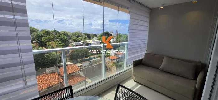 Apartamento para locação no Horto Florestal, Salvador - Varanda, 1 suíte, 43m², garagem, m
