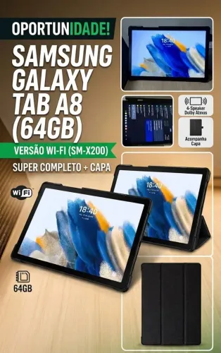 Tablet Samsung Galaxy Tab A8 64GB Wi-Fi (SM-X200) - Excelente Estado