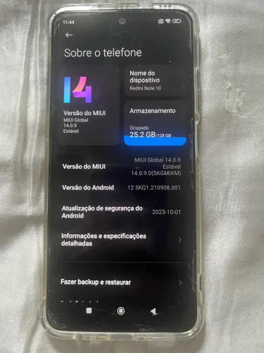 Redmi note 10. 128gb. Troco por iphone