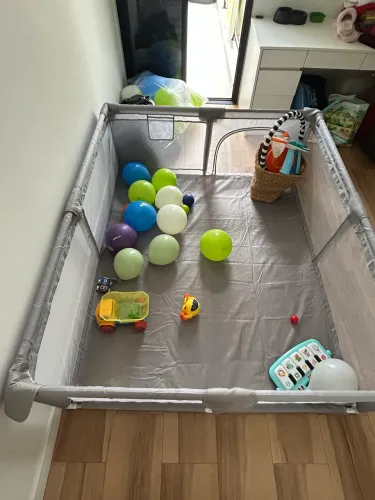 Cercadinho Infantil Grande 1,80 x 1,50 m - Seguro, Resistente e com Portinha