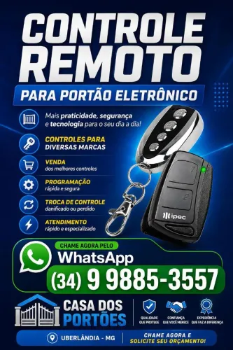 Controles remotos de portão eletrônico 