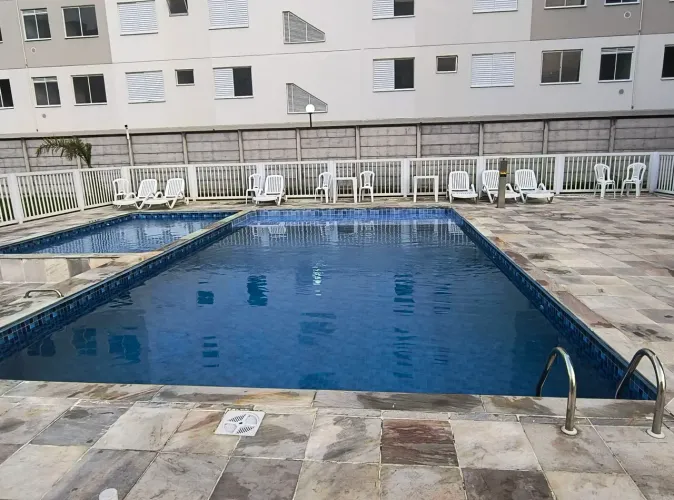 Apartamento na cobertura com 2 quartos, piscina e lazer completo