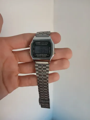 Relógio Casio Vintage Prateado Novo