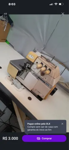 Máquina orvelok industrial, em perfeito estado de conservação toda revisada!