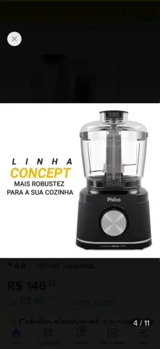 Mini processador philco modelo PMN04A 420w