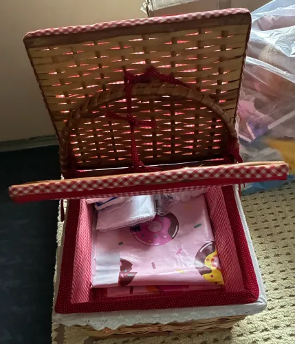 Piquenique cesta de vime