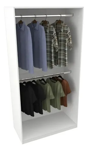 ? Guarda-Roupa Closet Aberto 2m - Espaçoso, Moderno e Ideal para Qualquer Quarto!?