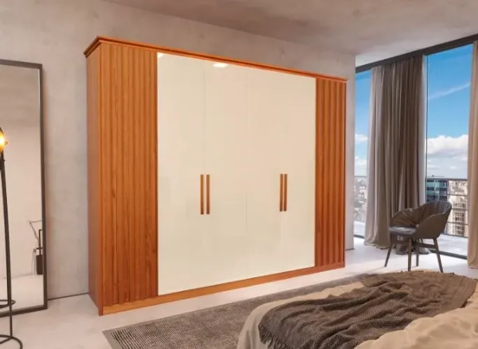 Guarda Roupa Vellar 6 Portas 6 Gavetas Ripado 100% MDF QUALIDADE E BELEZA!