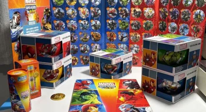 Canecas Coleção Super-Heróis Marvel.  5 Canecas diferentes