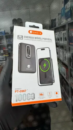 Carregador Portátil Turbo PD 22.5W Magnético Indução Power Bank 10000mAh