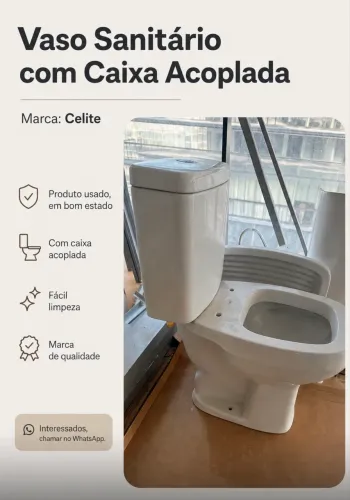 Vaso Sanitário com caixa acoplada