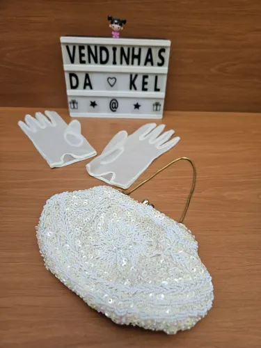 Bolsa Vintage anos 50-60 Clutch clássica