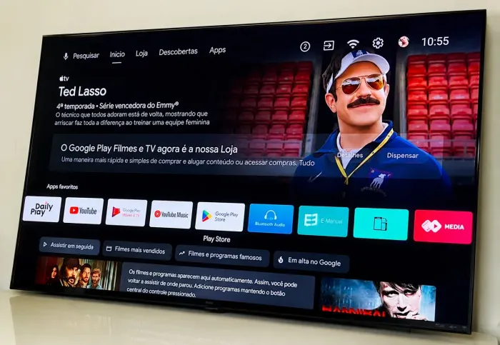 Tv Smart 55 PHILCO ANDROID 4K C/ COMANDO DE VOZ