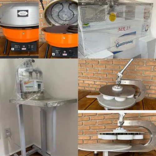 Equipamentos para Pizzaria, padaria - Divisora R$1.190, Abridora, Masseira, Forno e Mais