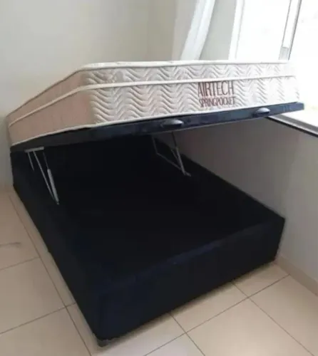 Cama Casal Ortobom Com base Baú Novo Pronta Entrega