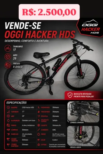 Bicicleta Oggi Hacker HDS