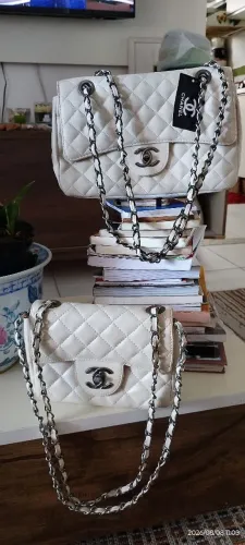Bolsa grife estilo chanel