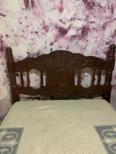 Cama sucupira com colchão