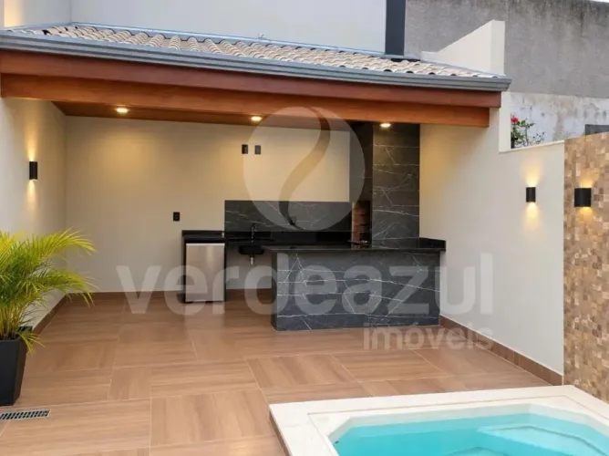 Sobrado com 3 quartos, piscina, área gourmet e 2 banheiros no Satélite Iris em Campinas-SP