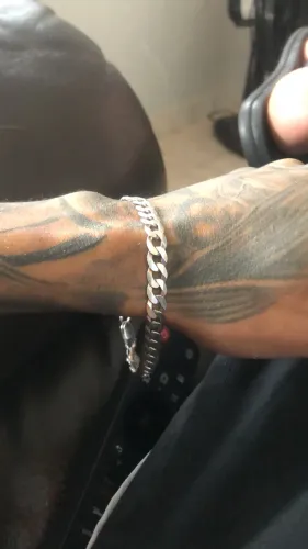 Pulseira de prata 925 escamada