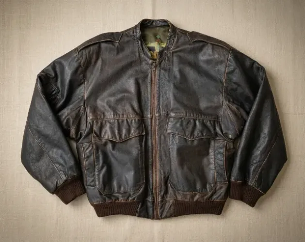 jaqueta aviador da brooksfield, peça rara de encontrar, ainda mais em perfeito estado de c