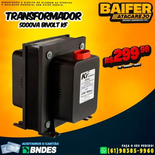 Transformador 5000VA Bivolt Kf