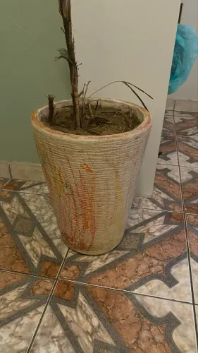 Vaso para planta cimento