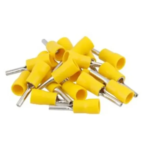 Terminal Pino Pré Isolado Decorlux Amarelo Para Fio 4,0 A 6,0 Mm
