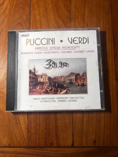 Puccini ? Verdi - Famous Opera Highlights - CD Allegro Importado em ótimas condições