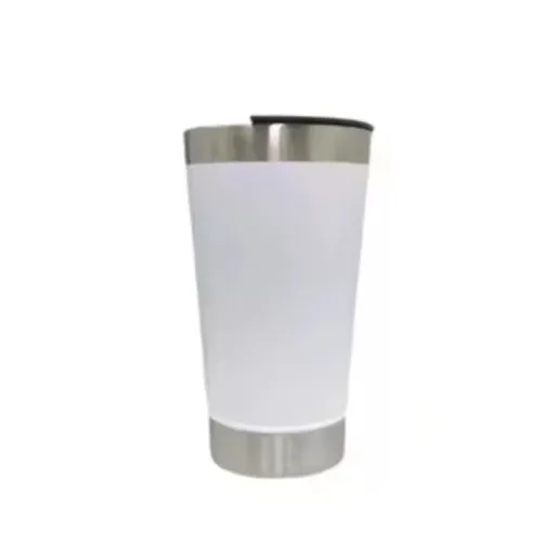 Caneca térmica de 473 ml BRANCA - Mantém as bebidas frias ou quentes
