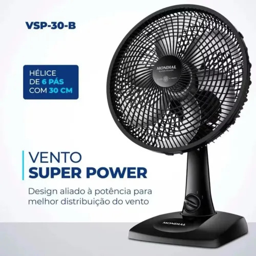 Ventilador Mondial 30cm Vsp 30 B 60hz