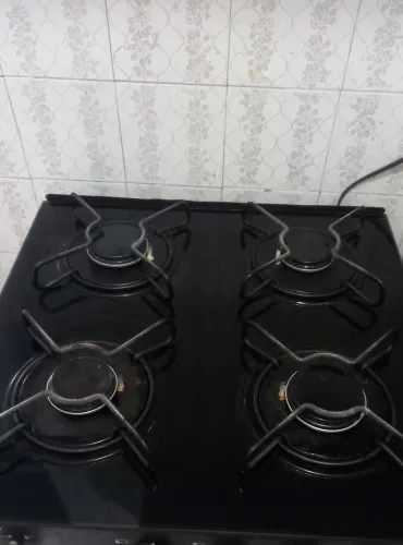 Fogão Esmaltec Caribe Glass 4 Bocas Acendimento Automático Mesa Vidro