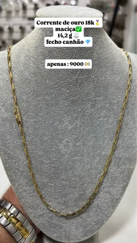 Corrente de ouro 18k cartier nova sem uso