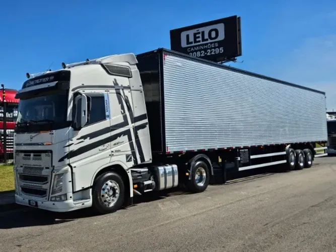 FH 460 4x2 Ano 18 Automático Geladeira Rodas alumínio + baú Nostra 30 plt ano 25 com pneus